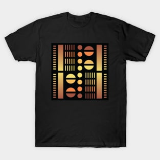 “Dimensional Systems (2)” - V.5 Brown - (Geometric Art) (Dimensions) - Doc Labs T-Shirt